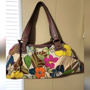 Fossil Multicolor Floral Shoulder Bag